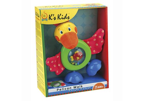 Развивающая игрушка Прогулка Пеликана (звук, безопасное зеркало) K'S Kids