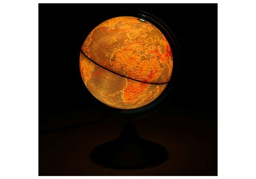 Глобус Земли физический 150мм с подсветкой Классик Евро
