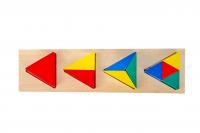 Логическая развивающая игрушка Геометрия треугольник