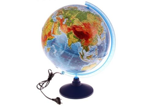 Глобус Земли физический 320мм с подсветкой Классик Евро