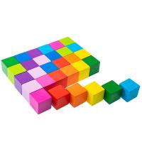 Кубики цветные 30шт