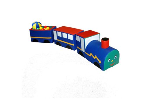 Игровой паровозик - локомотив, открытый вагон, закрытый вагон 180*27*32