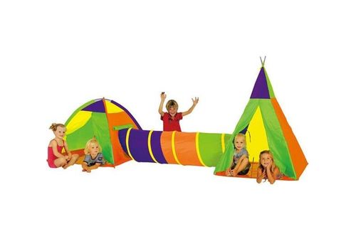 Детская палатка Игровой домик (размер тоннеля 48*180 см) в/к 112*112*94 см