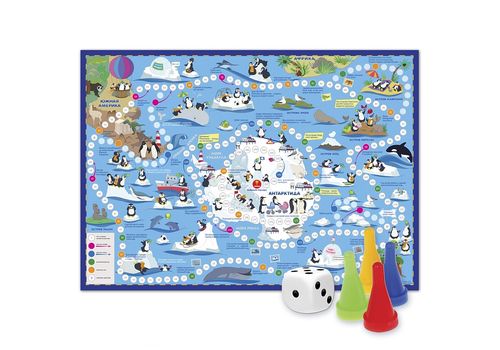 Настольная игра Путешествие пингвинов Антарктида 59*42см