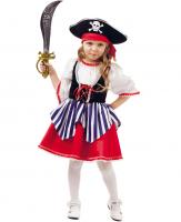 Карнавальный костюм Пиратка Сейди (платье, бандана, шляпа, сабля)