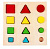 Головоломка 'Логические дроби' учим формы, цвета и размеры, 12 элементов 452131