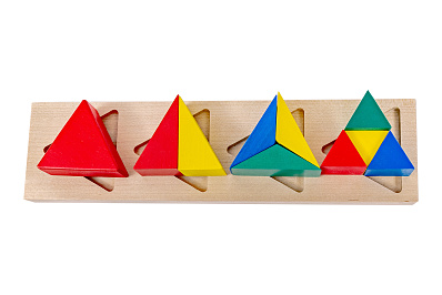 Логическая развивающая игрушка Геометрия треугольник