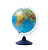 Глобус Земли физико-политический 250мм с подсветкой от бат. интерактивный
