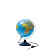Глобус Земли физико-политический рельефный 250мм с подсветкой интерактивный